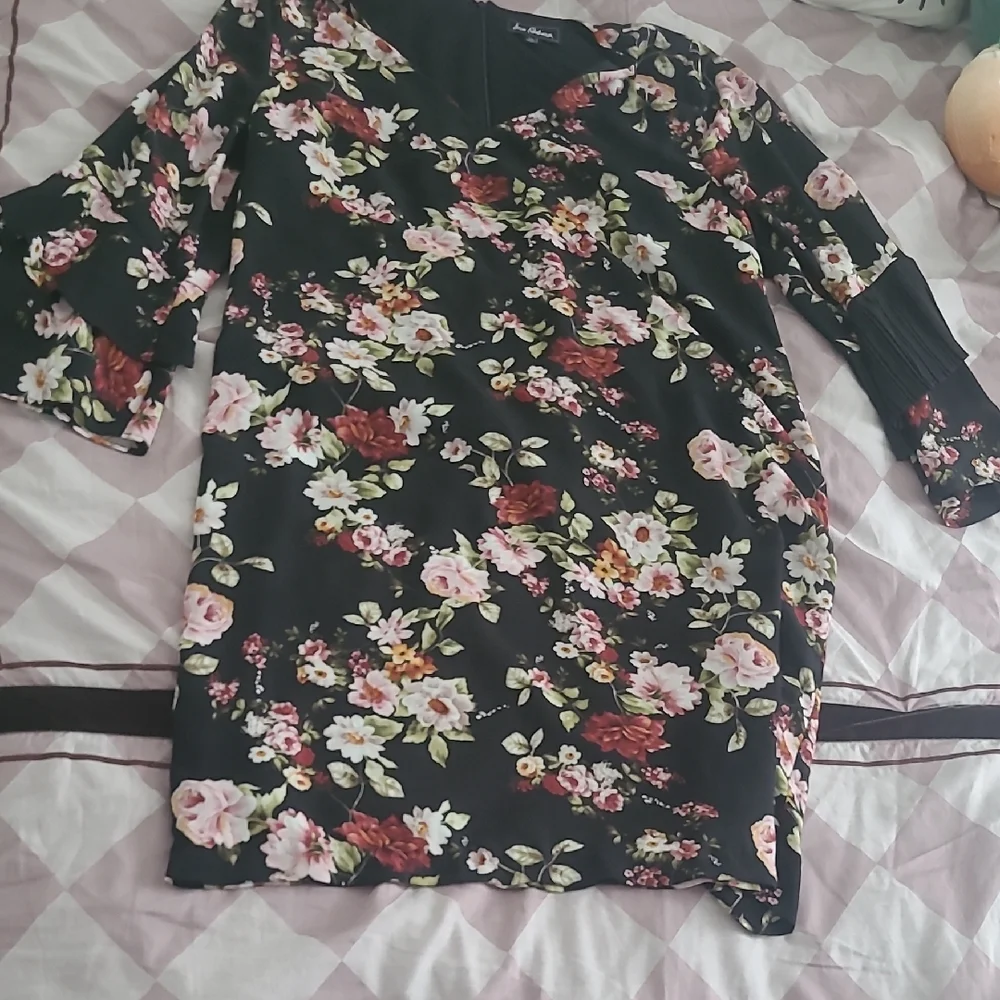 Sam Edelman Pink and Orange Ruffled Tiered Dress - Picture 2 of 4